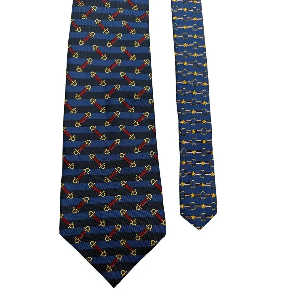 Tommy Hilfiger Silk Tie Lot 3 Vintage 100% Silk Made USA Regimental